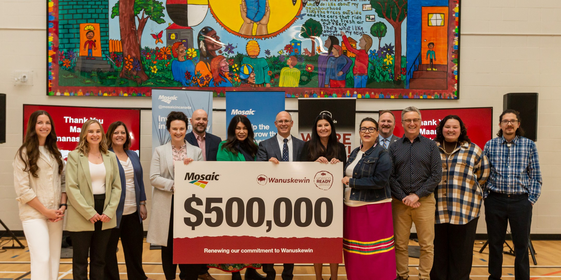 MOSAIC COMMITS $500,000 TO WANUSKEWIN