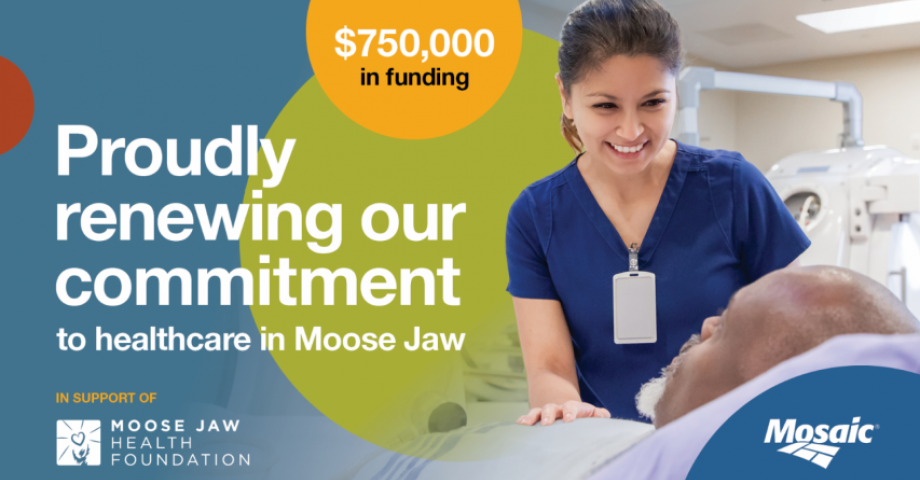 Mosaic Extends Commitment to Moose Jaw Health Foundation