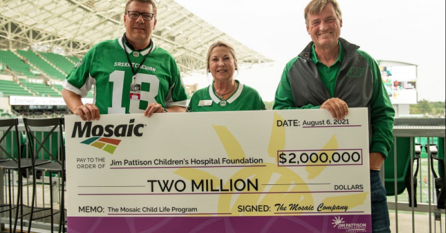 Joc O'Rourke Mosaic CEO and Jim Pattison Children's Hospital Foundation